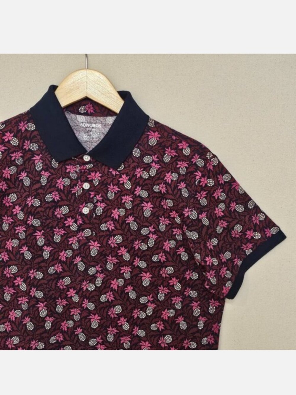 Bonobos Slim Fit Pineapple Polo M